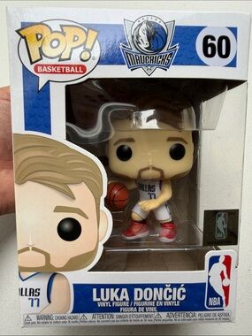 Funko Pop! Luka Dončić - White, Blue & Red Mavericks Figure